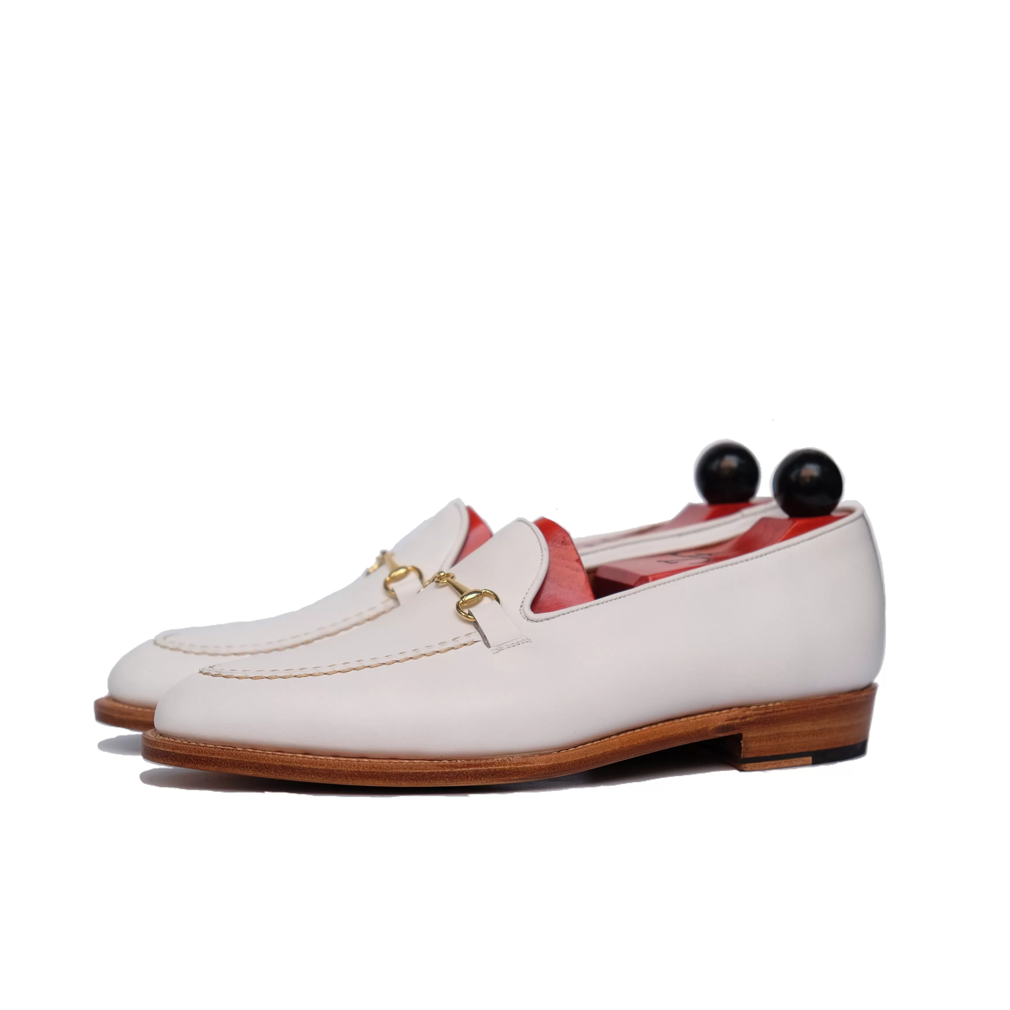 Pike - MTO - White Calf - TMG Last - Single Leather Sole