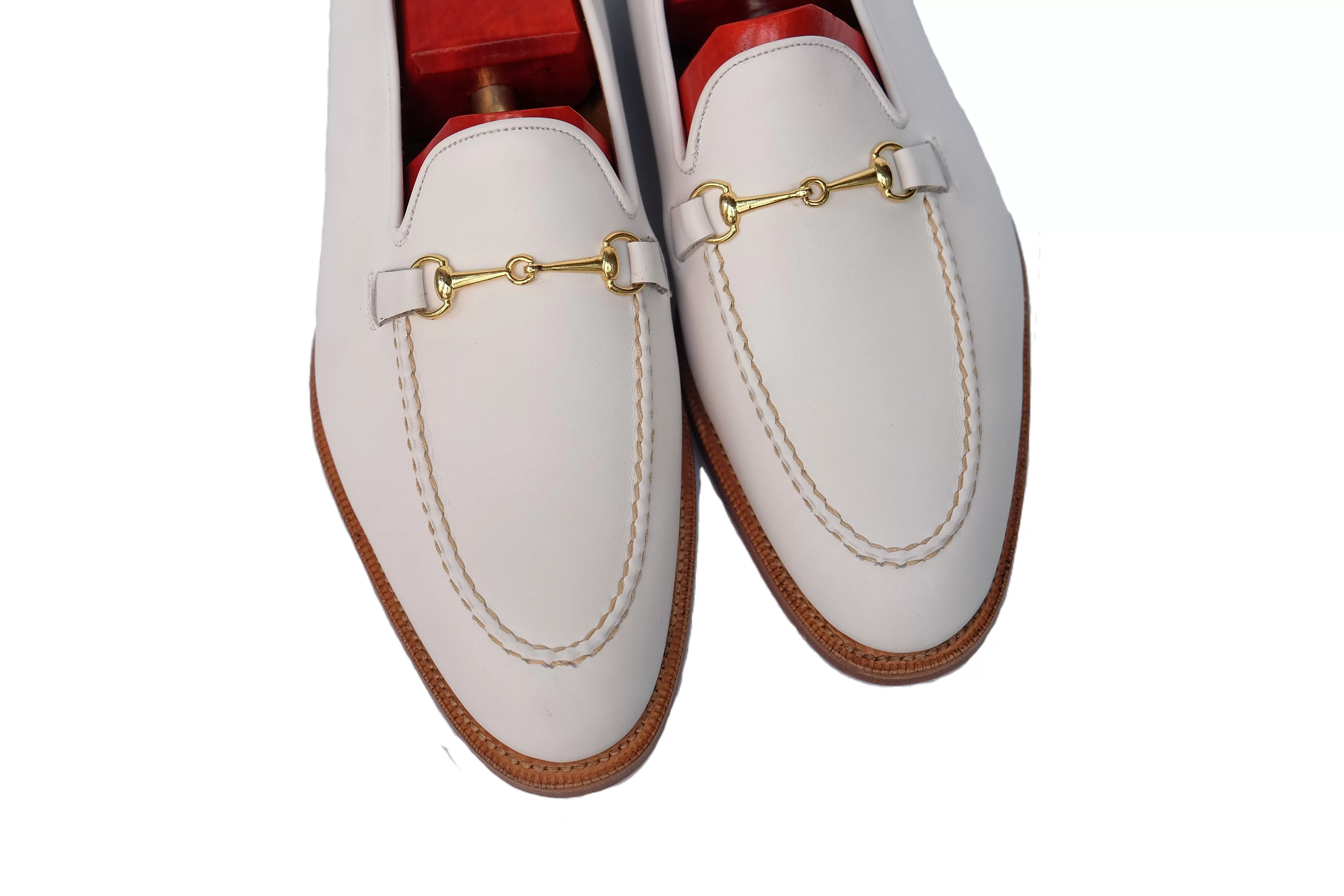 Pike - MTO - White Calf - TMG Last - Single Leather Sole