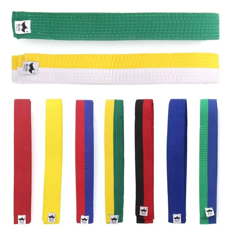 Professional Taekwondo Belt Karate Judo Double Wrap Martial Arts Stripe Sports