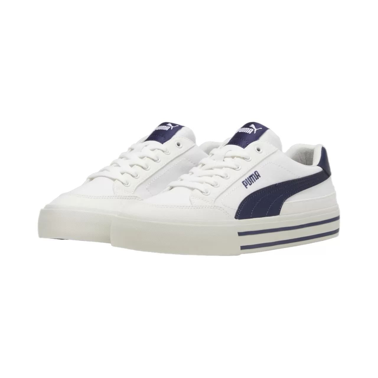 Puma Court Classic Vulc FS 396353-04 white-blue adult sneakers shoe