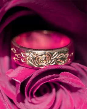 Rose Burst Band Ring