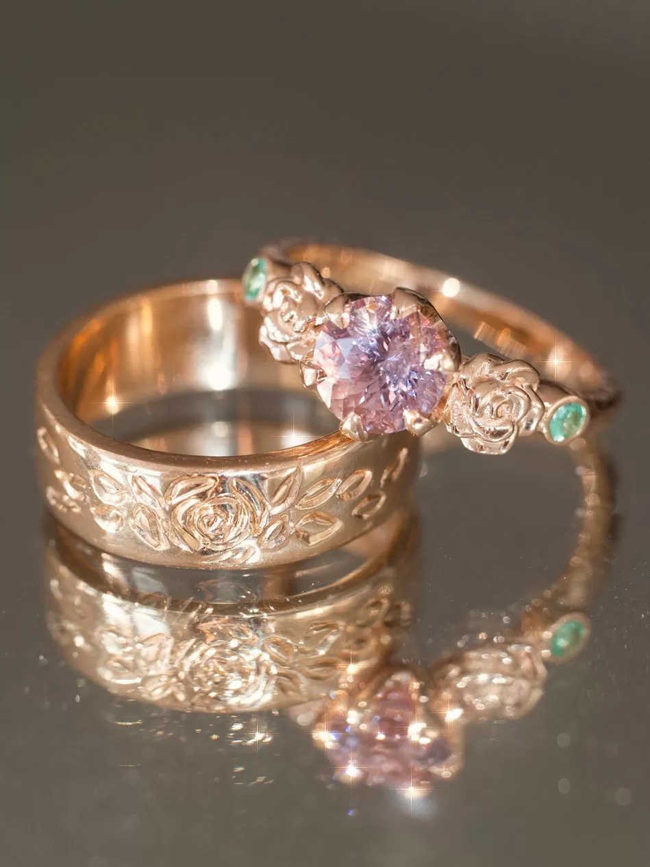 Rose Burst Band Ring