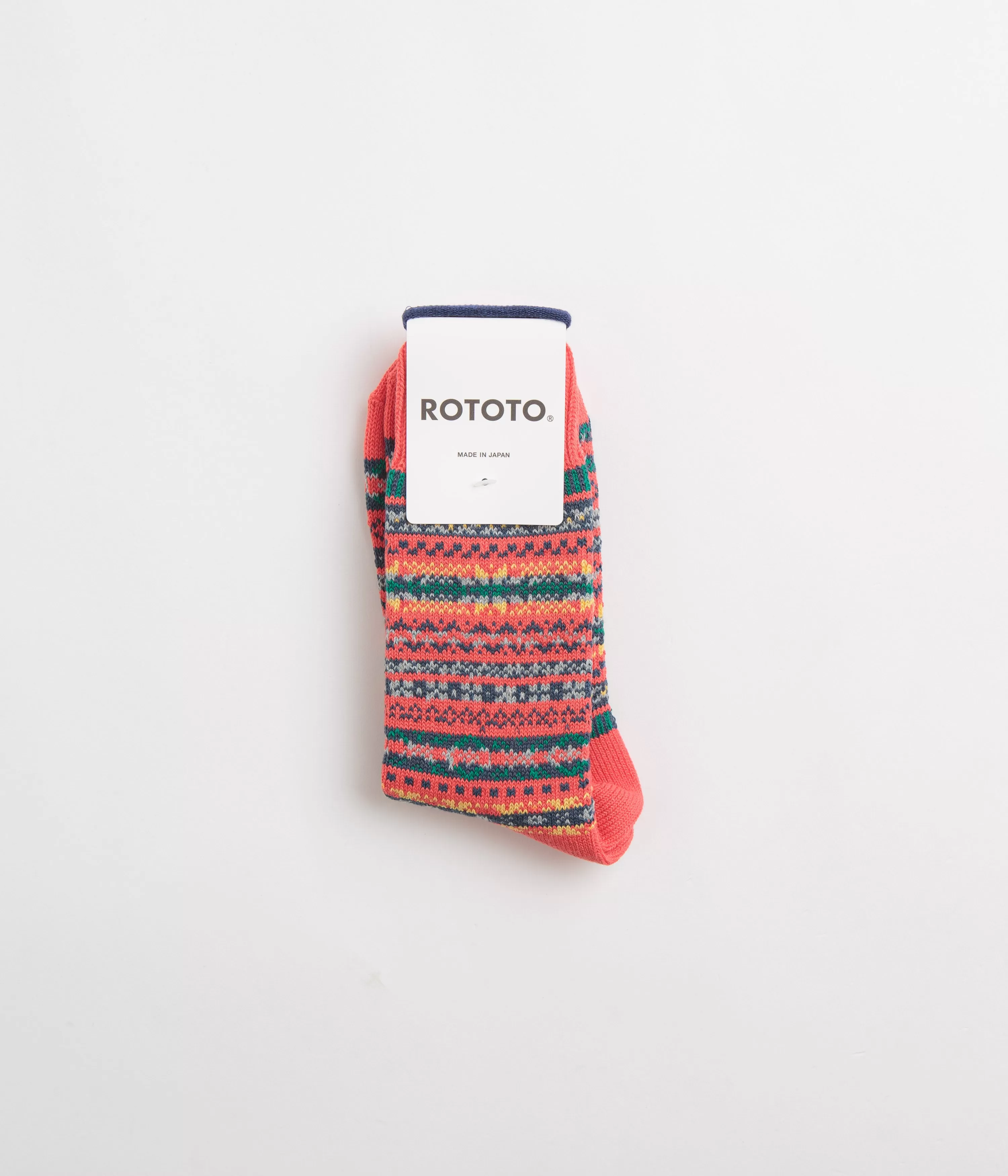 RoToTo Patterned Socks - Red