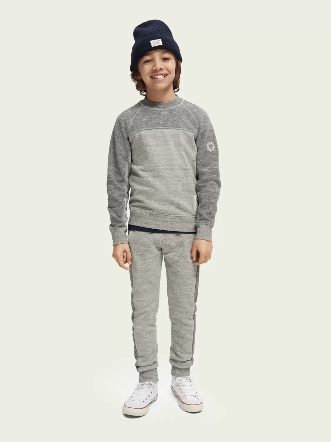 Scotch & Soda Boys Color Blocked Sweatshirt _Grey 167584-0606