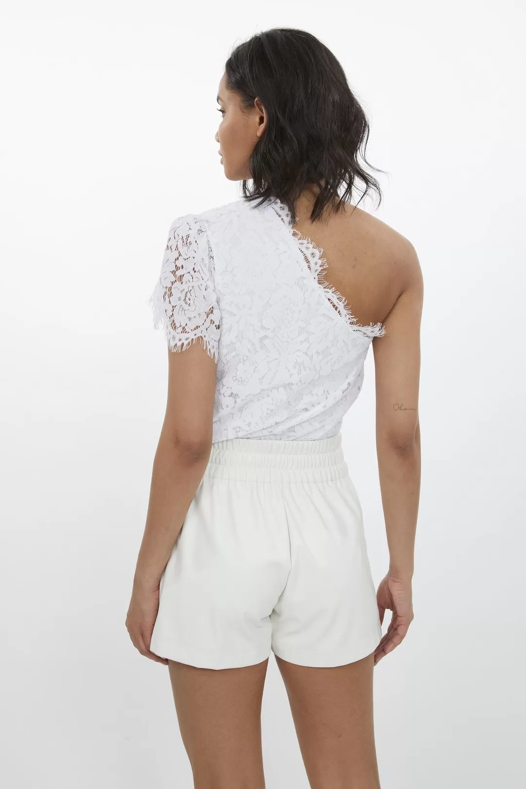 Serita Lace Top in White