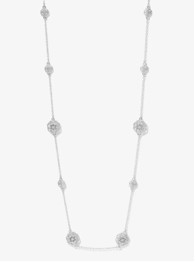 Silver Filigree Octagon Necklace