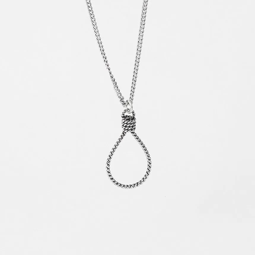 Silver Lasso Net Chain Necklaces for Men Korean Style Jewelry Kpop Idol Fashion Accessories Chic Celebrity