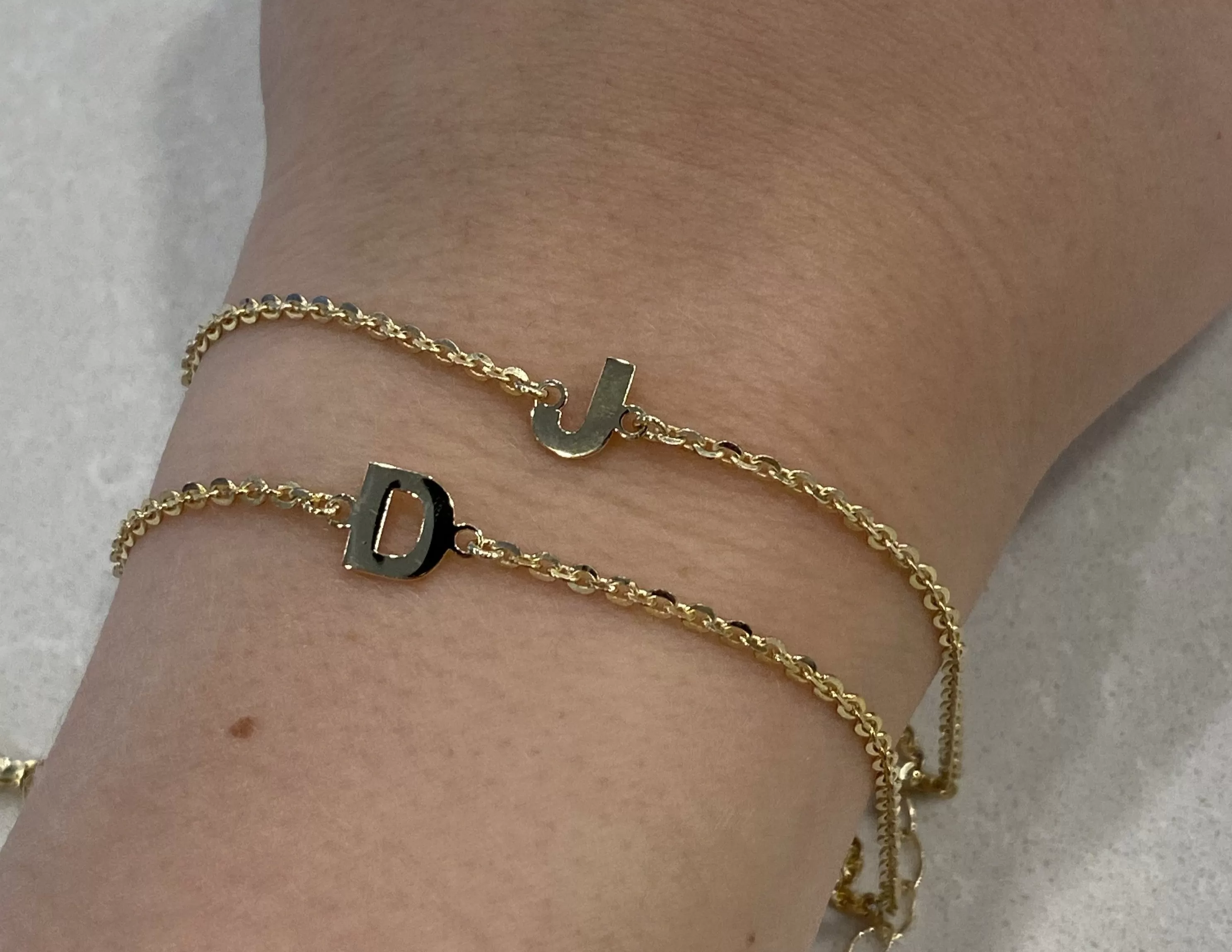 Single Initial Bracelet