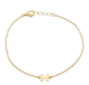 Single Initial Bracelet