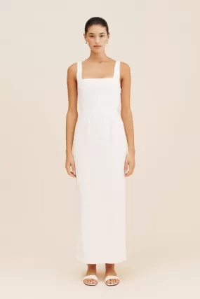 SKYLA COLUMN DRESS - IVORY