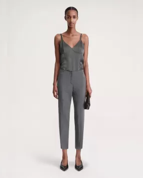 SLIM BUSINESS TROUSER / GREY MELANGE