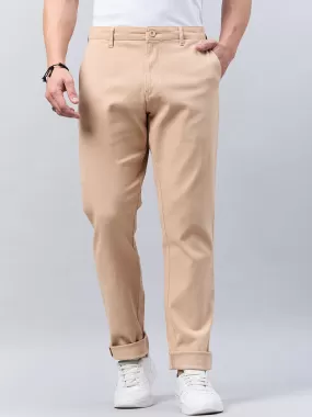 Style Quotient Men Beige Stretchable Chinos Trouser