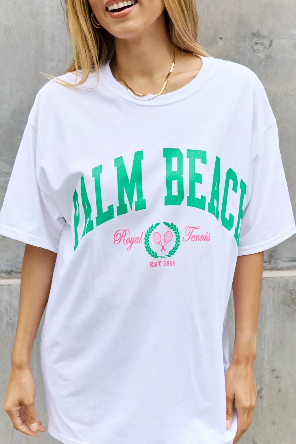 Sweet Claire Palm Beach Graphic T-Shirt