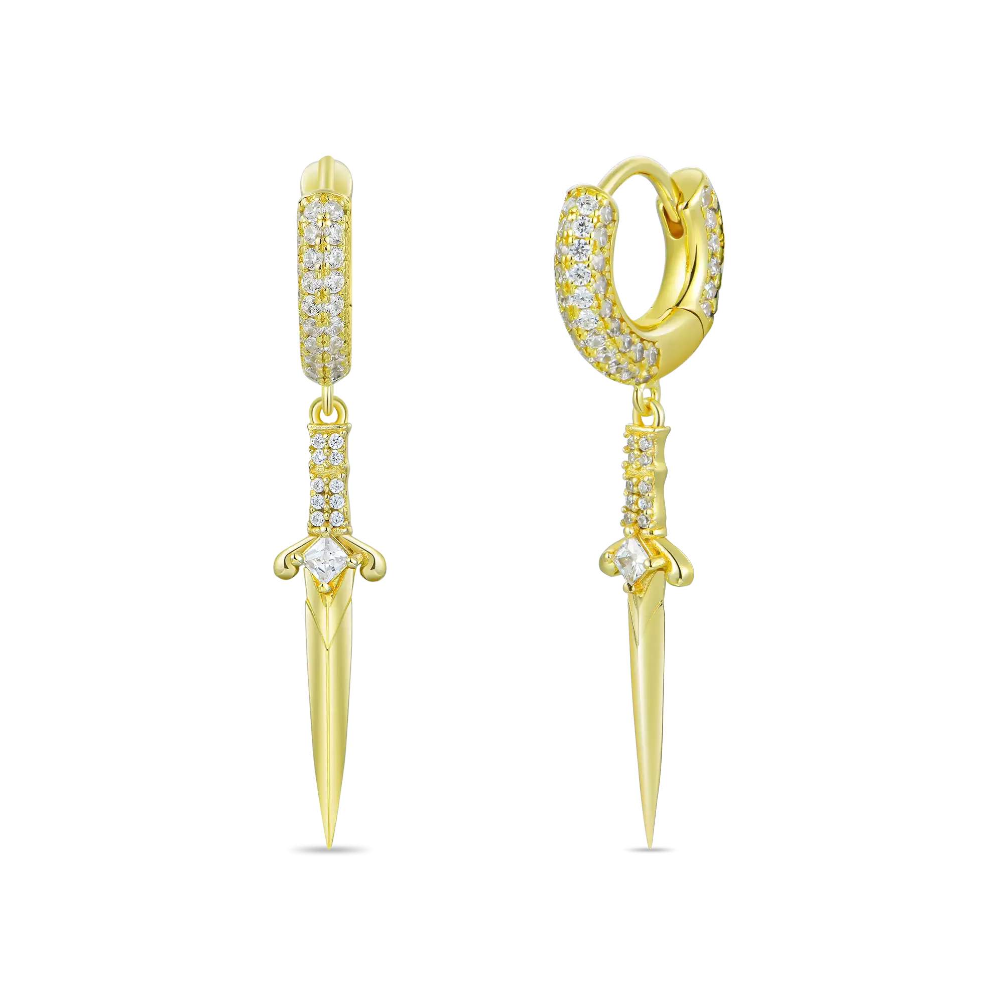 Sword Dangly Earrings - Pair