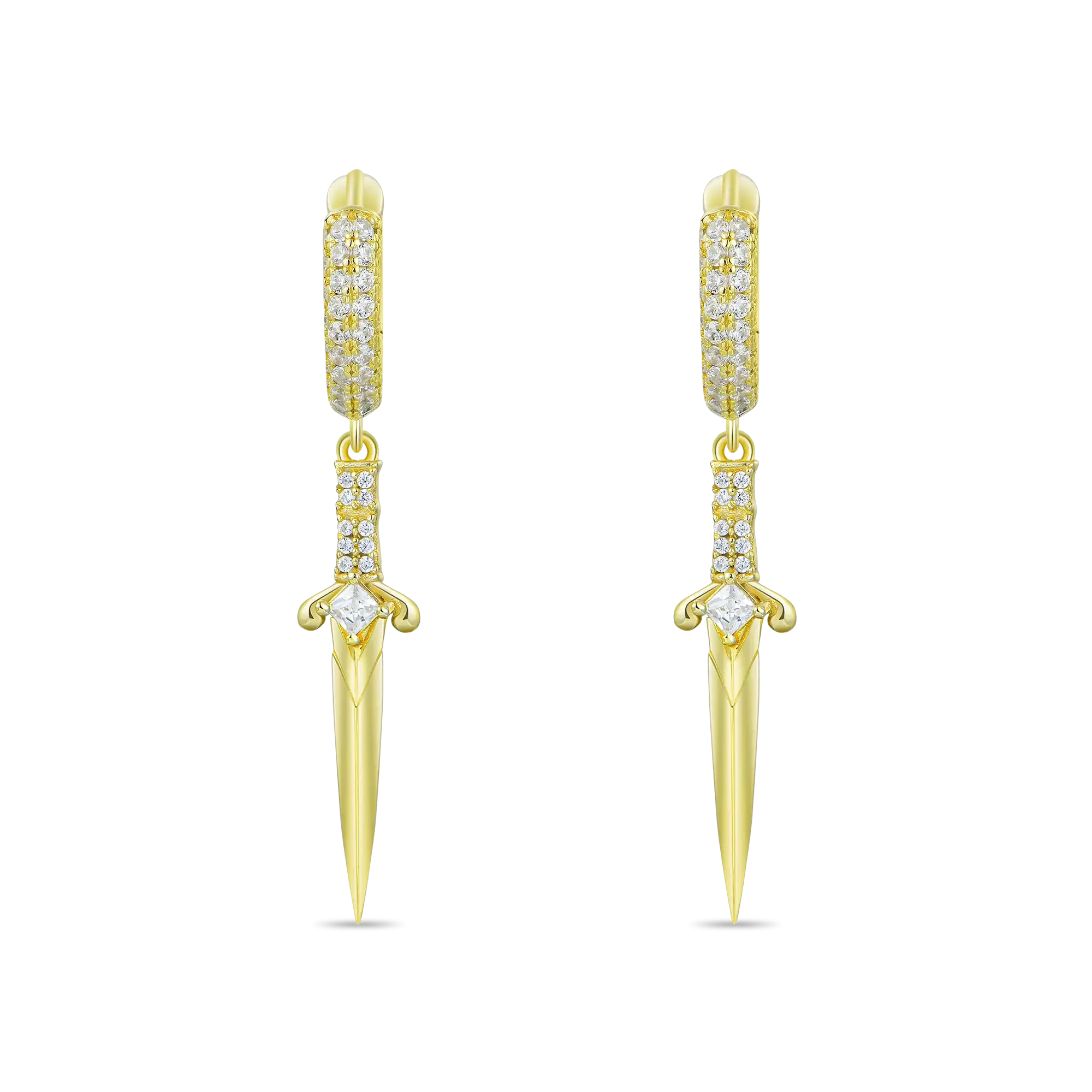 Sword Dangly Earrings - Pair