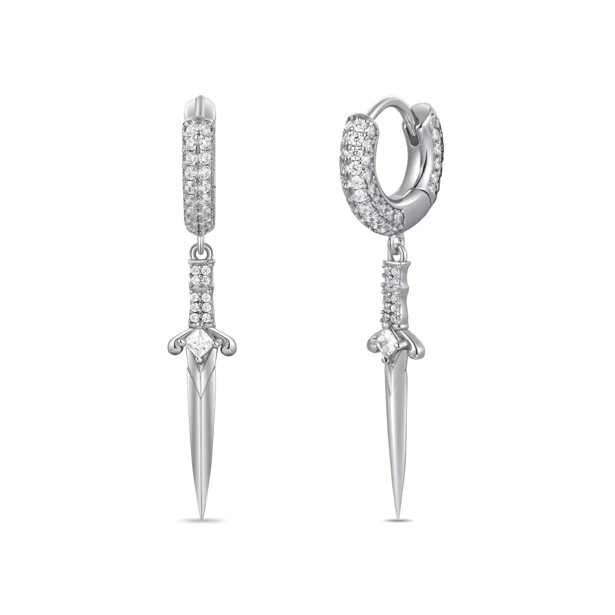 Sword Dangly Earrings - Pair