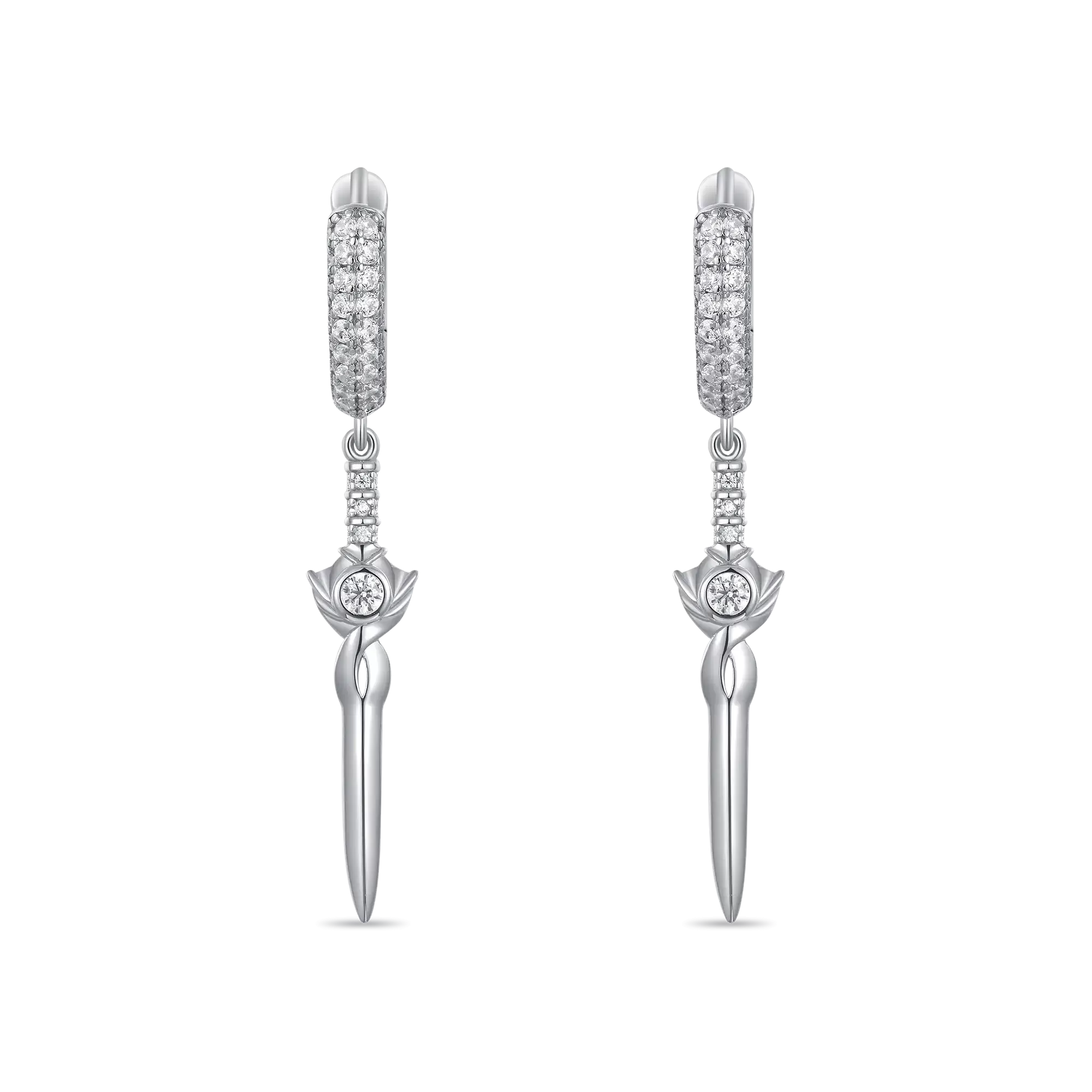 Sword Dangly Earrings - Pair