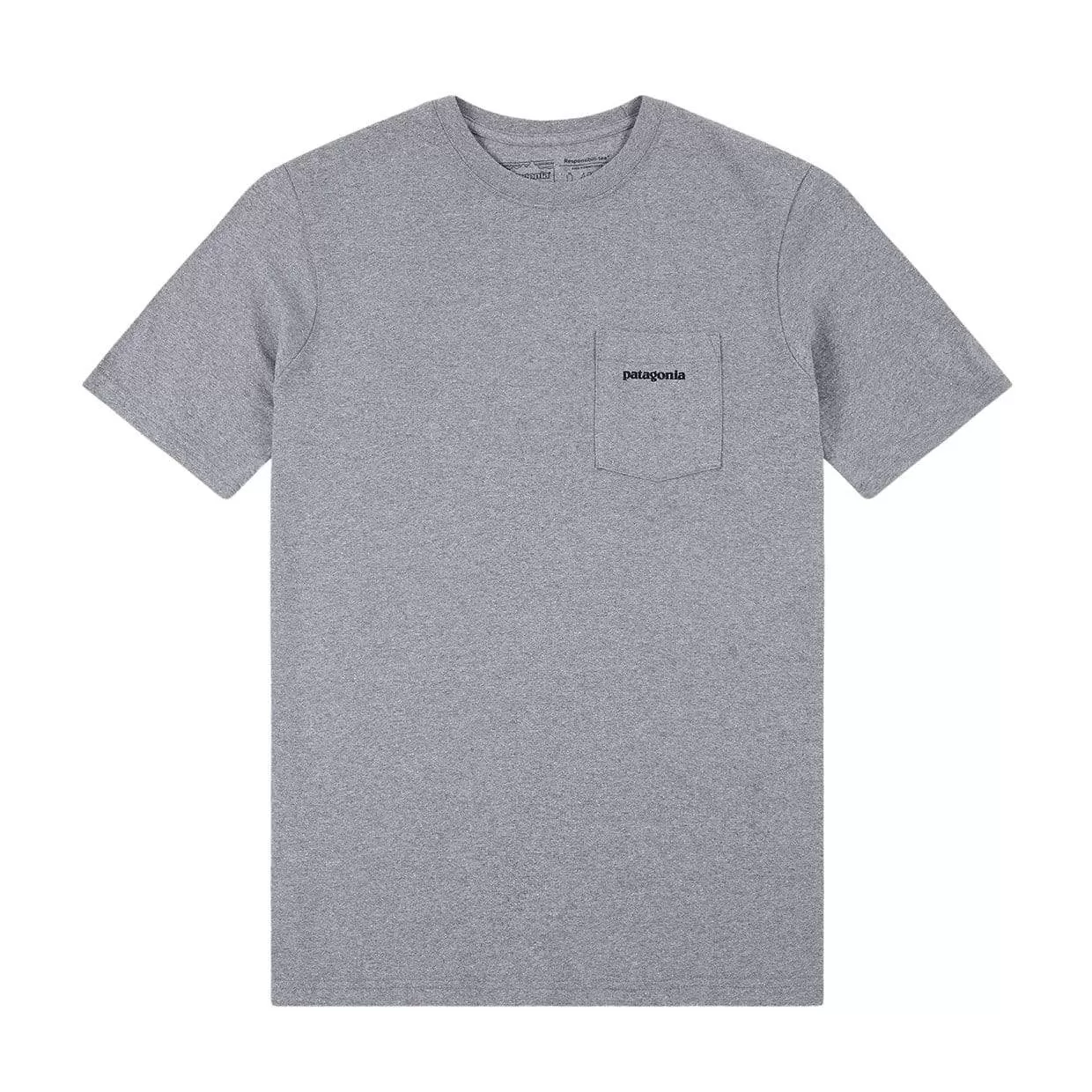 T-shirt Patagonia P-6 Logo Pocket Responsibili-Tee Grigio