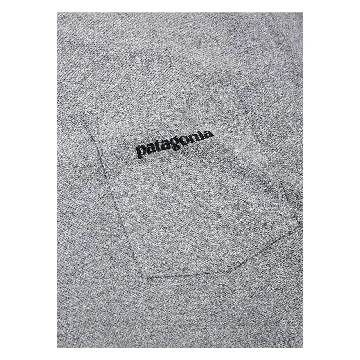 T-shirt Patagonia P-6 Logo Pocket Responsibili-Tee Grigio