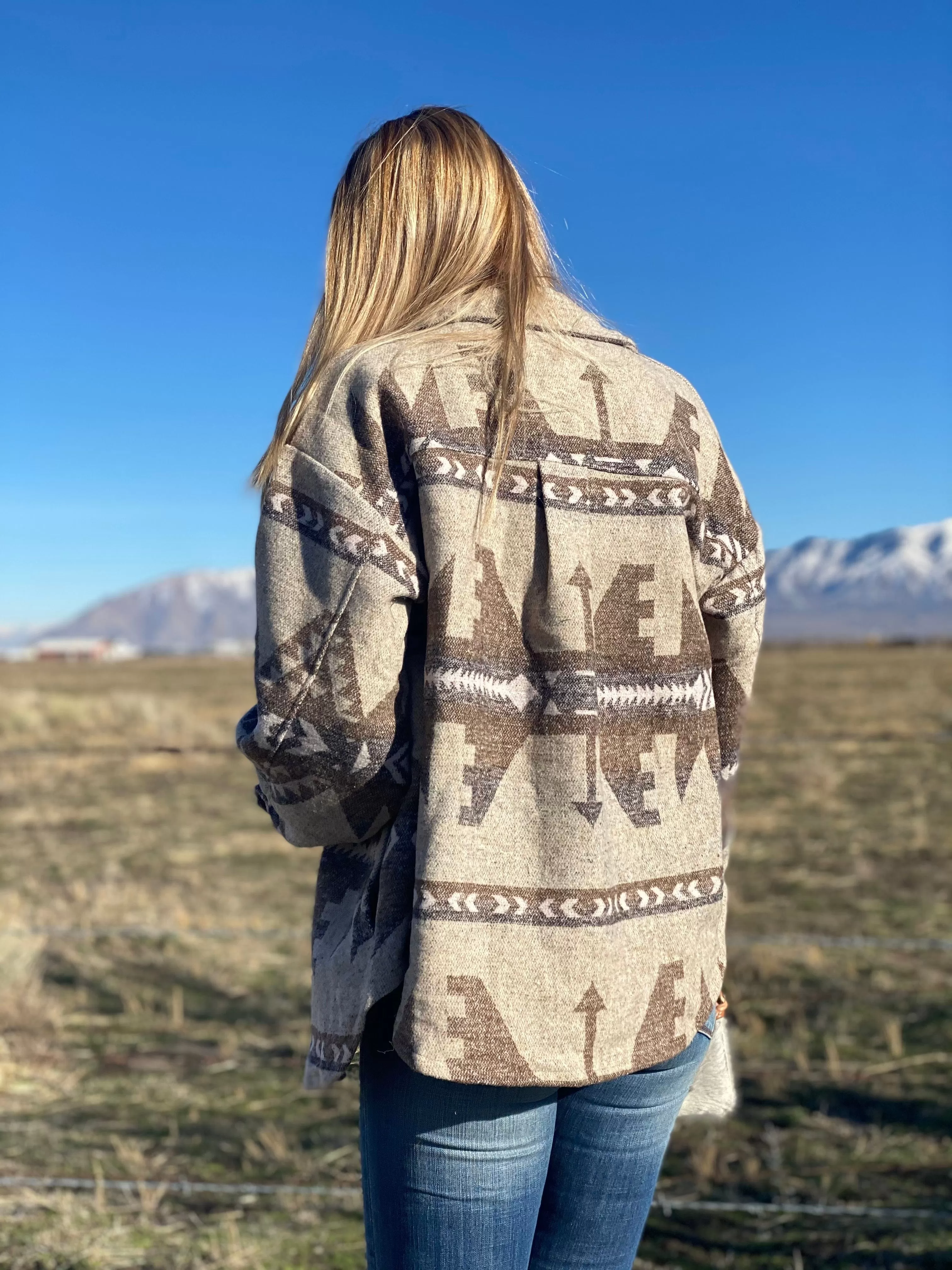 The Buffalo Plains Aztec Shacket Jacket