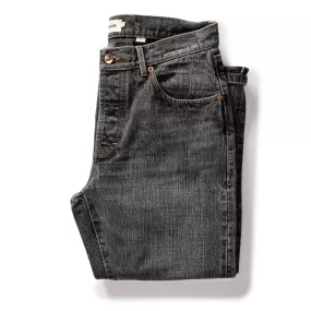 The Slim Jean in Black 1-Year Wash Selvage Denim