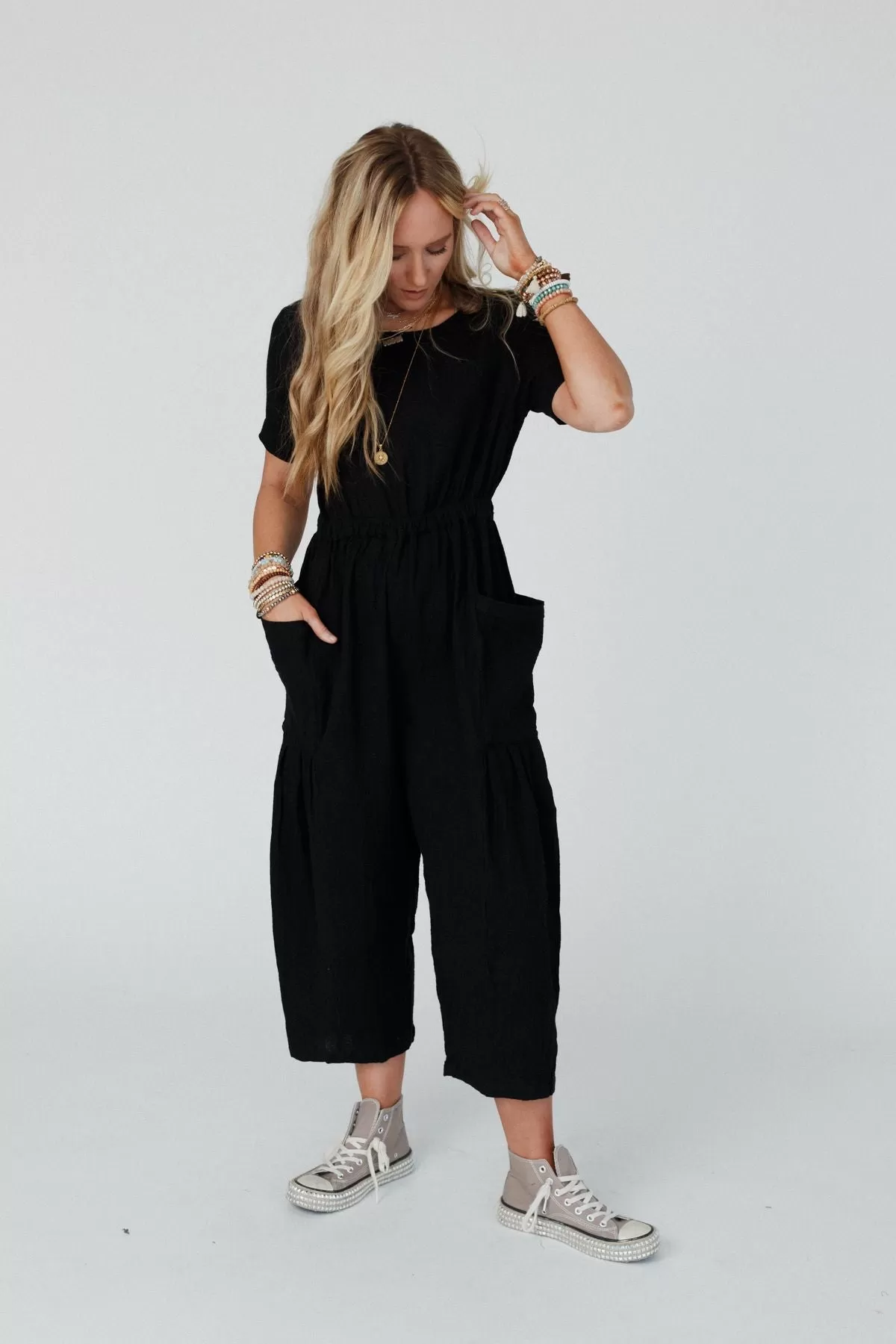 Thing Called Love Jumpsuit - Black