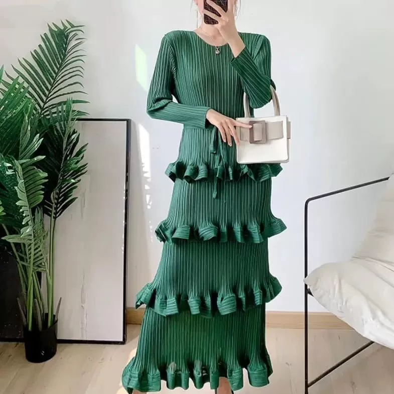 Three Quarter Sleeve patchwork dress