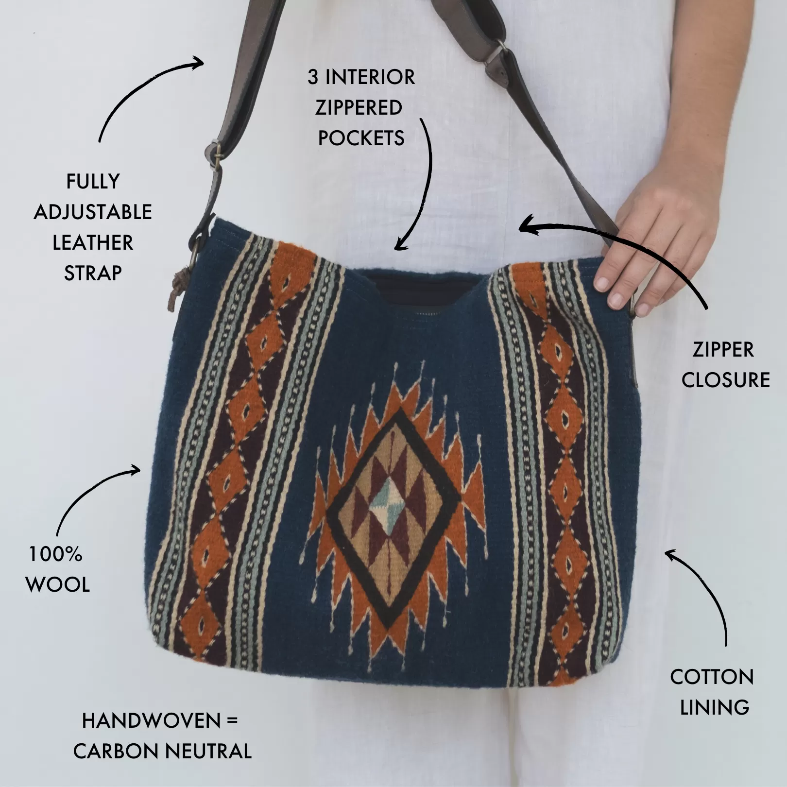 Tribal Diamond Shoulder Bag