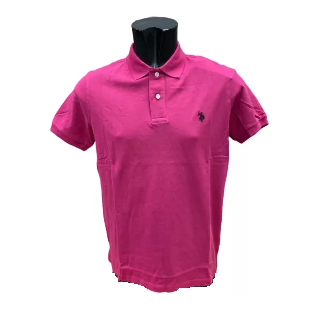 US Polo Assn Men's Polo Short Sleeve King 6142341029 357 fuchsia 