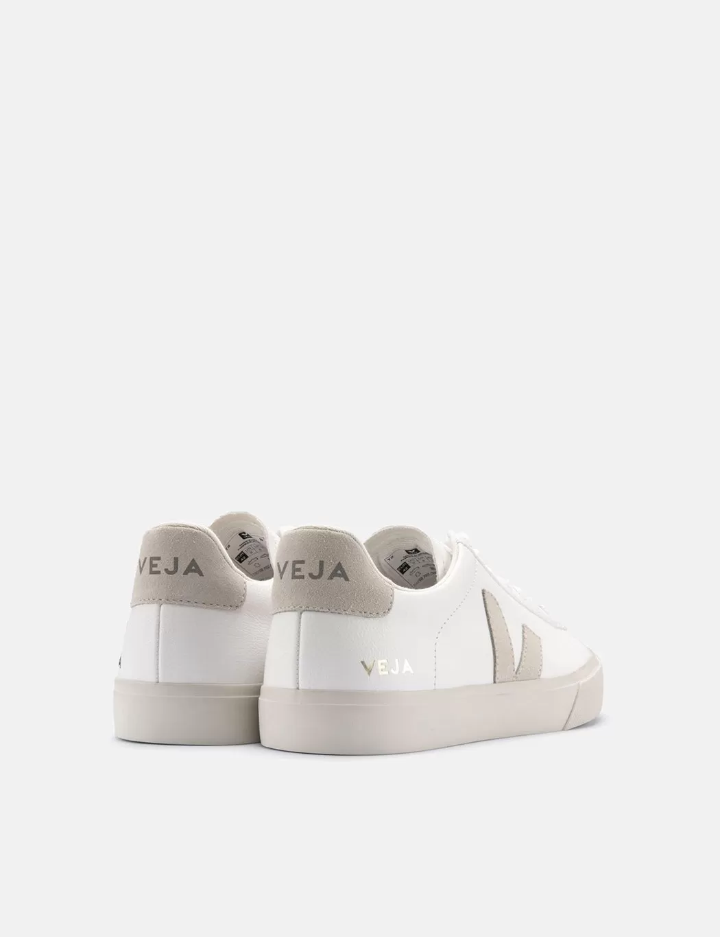 Veja Campo (Chrome Free) Trainers - Extra White/Natural Suede