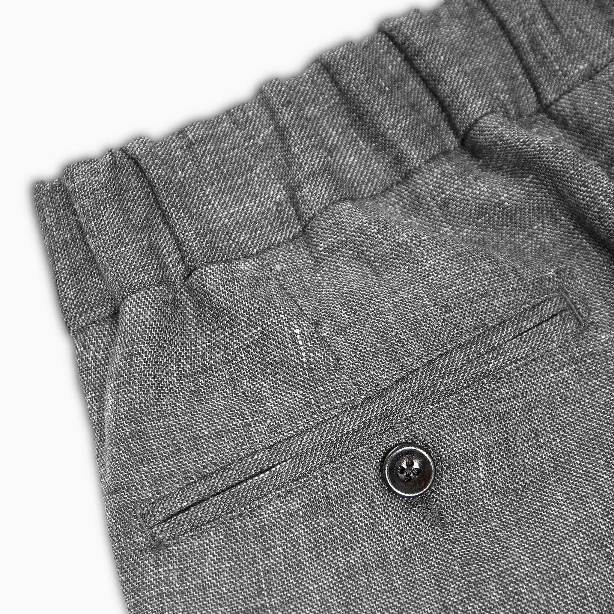 Vince easy pants with drawstring in Defender Lux Hopsack Wool