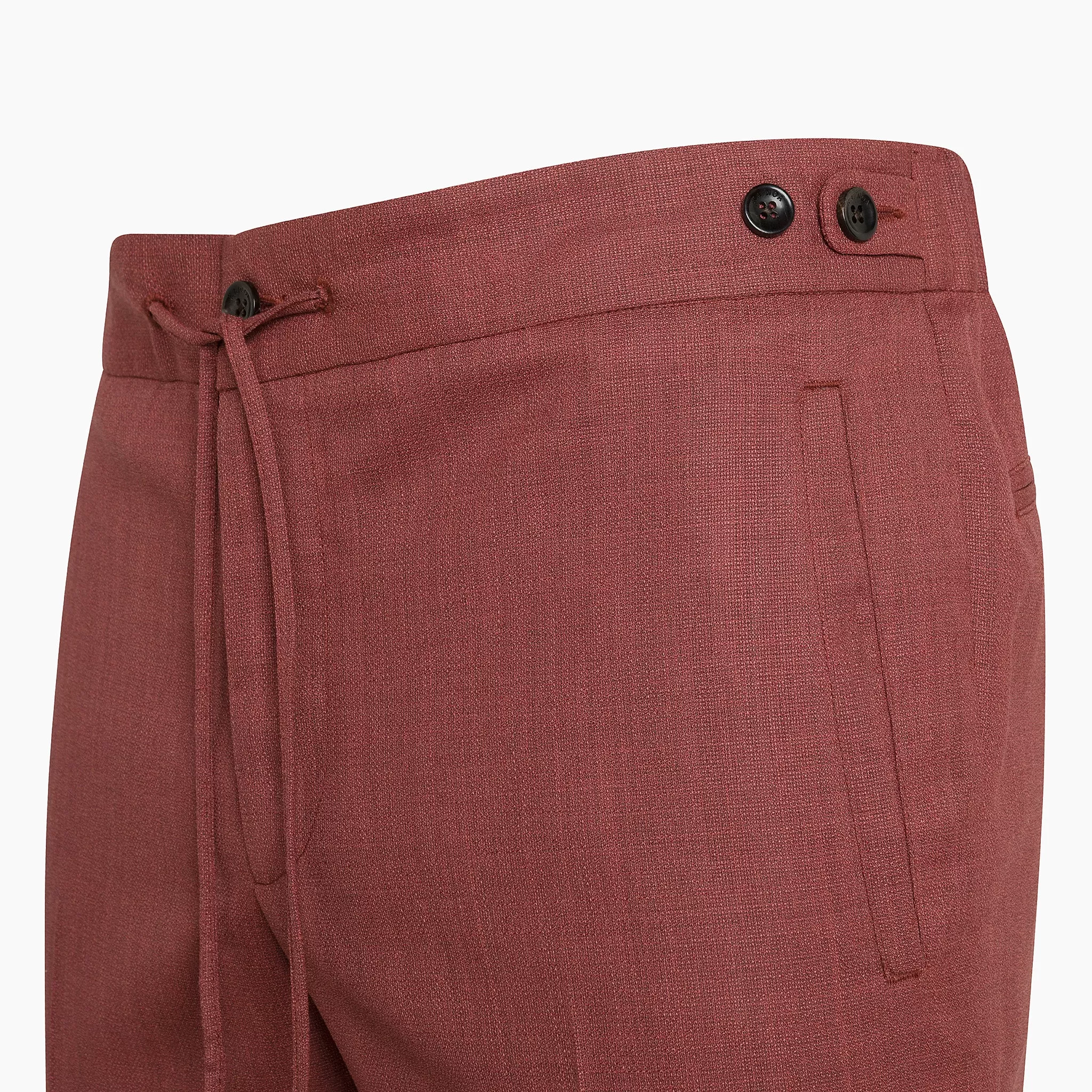 Vince easy pants with drawstring in Defender Lux Hopsack Wool