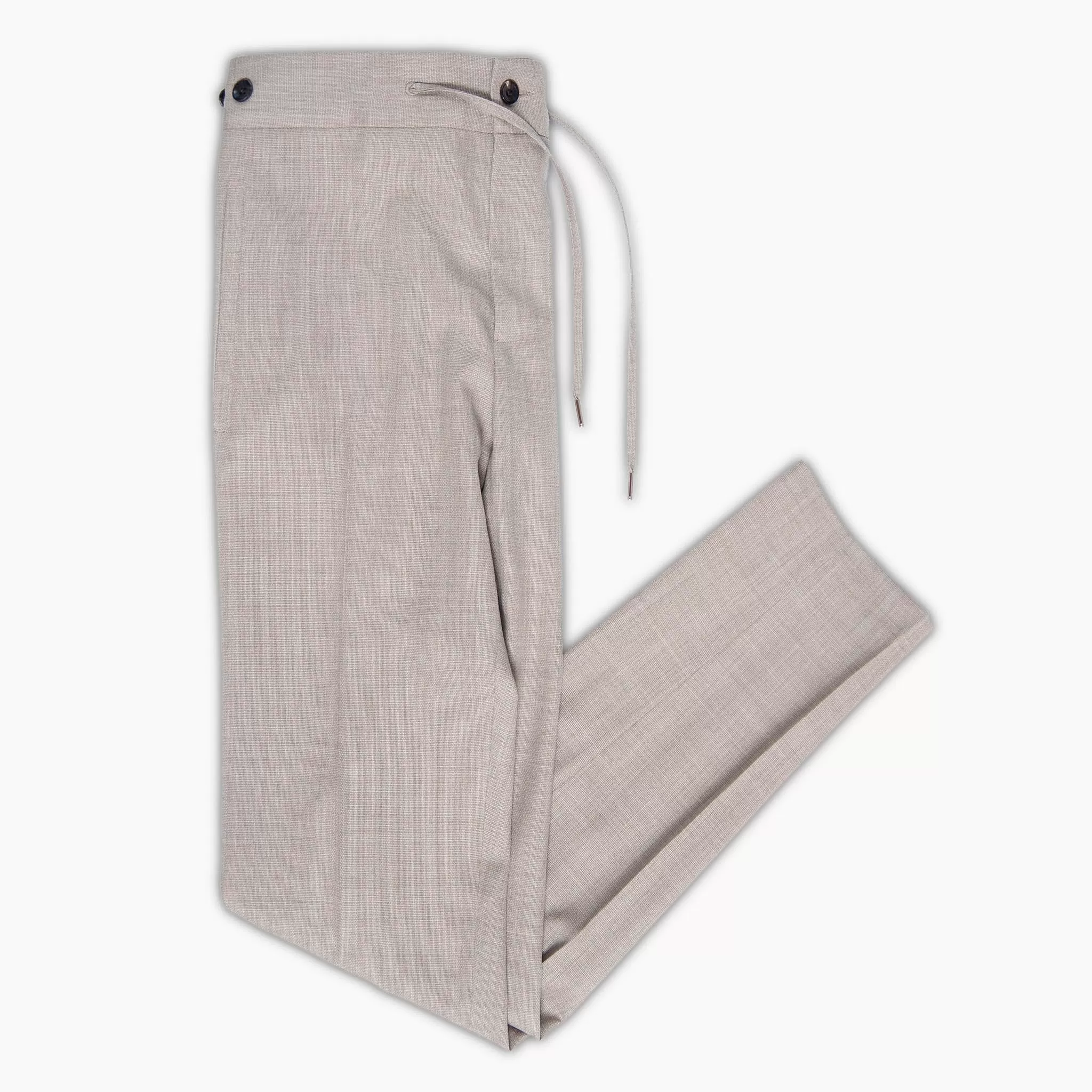 Vince easy pants with drawstring in Defender Lux Hopsack Wool