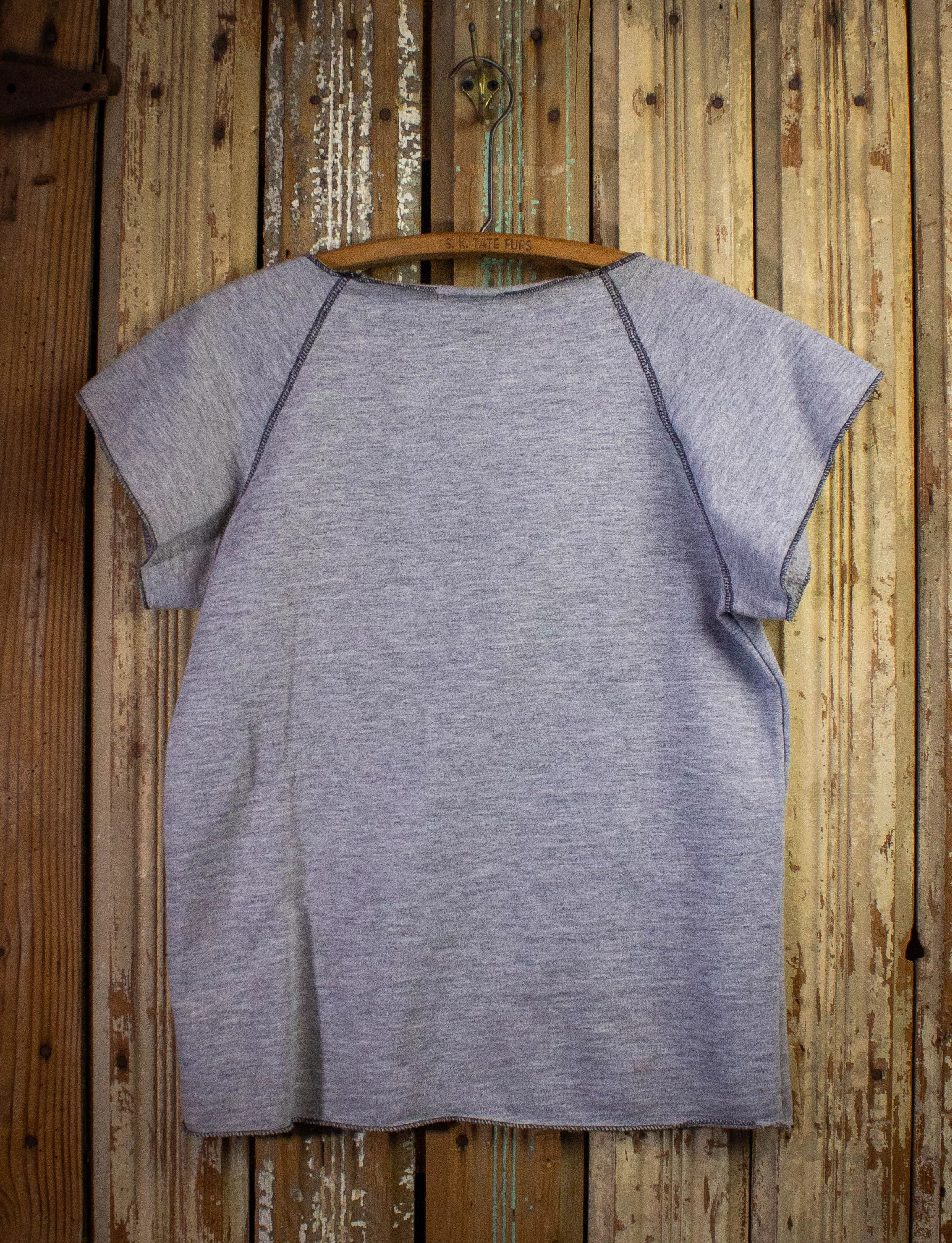 Vintage Hi Baby Short Sleeve Sweatshirt 80s Gray Medium