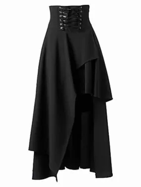 Vintage Punk & Gothic Women's Asymmetrical Corset Skirt