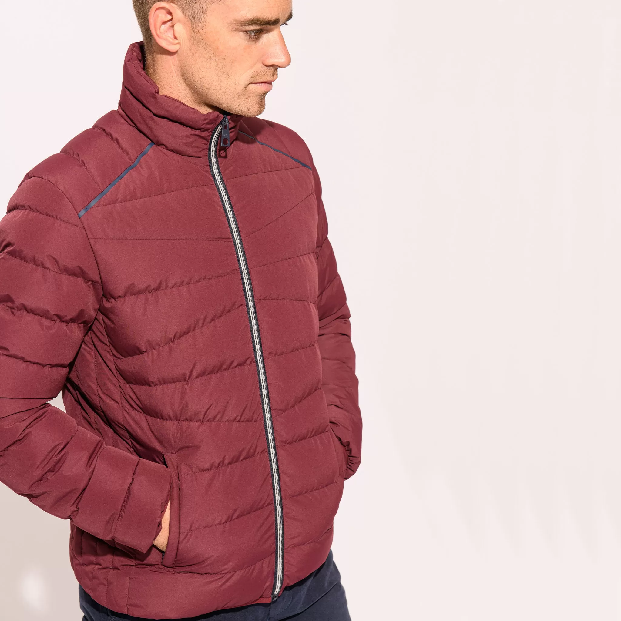 White Label Quilted Jacket - Red