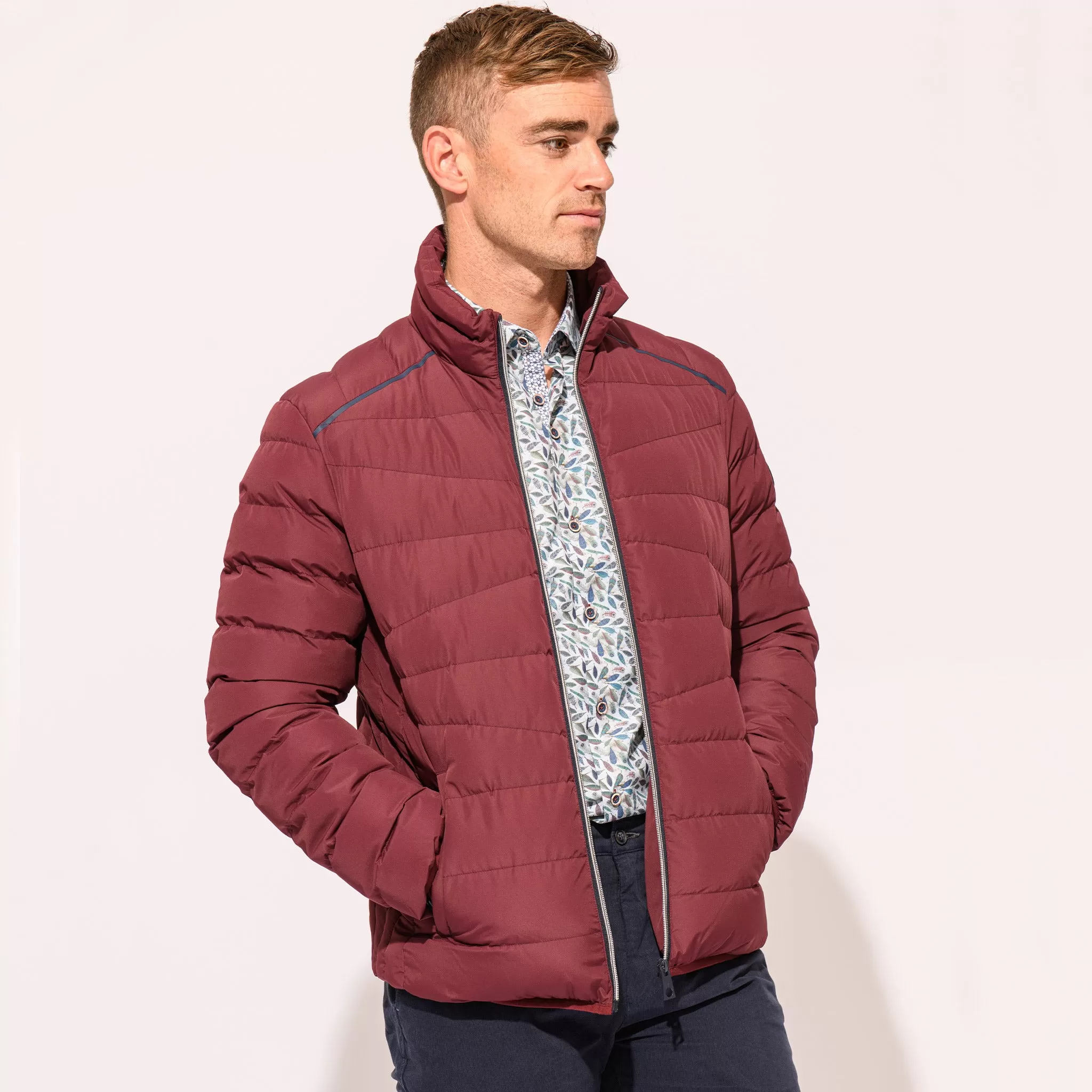 White Label Quilted Jacket - Red