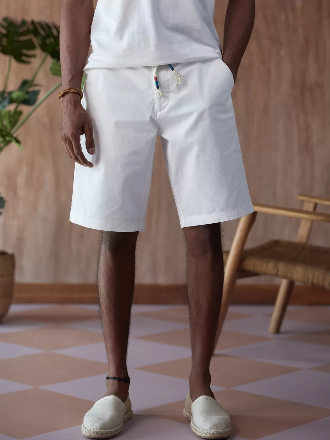 White Nautical Deck Shorts - Harbour