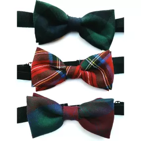 Wool Bow Ties, Pre-Tied — [ 16 Tartans ]