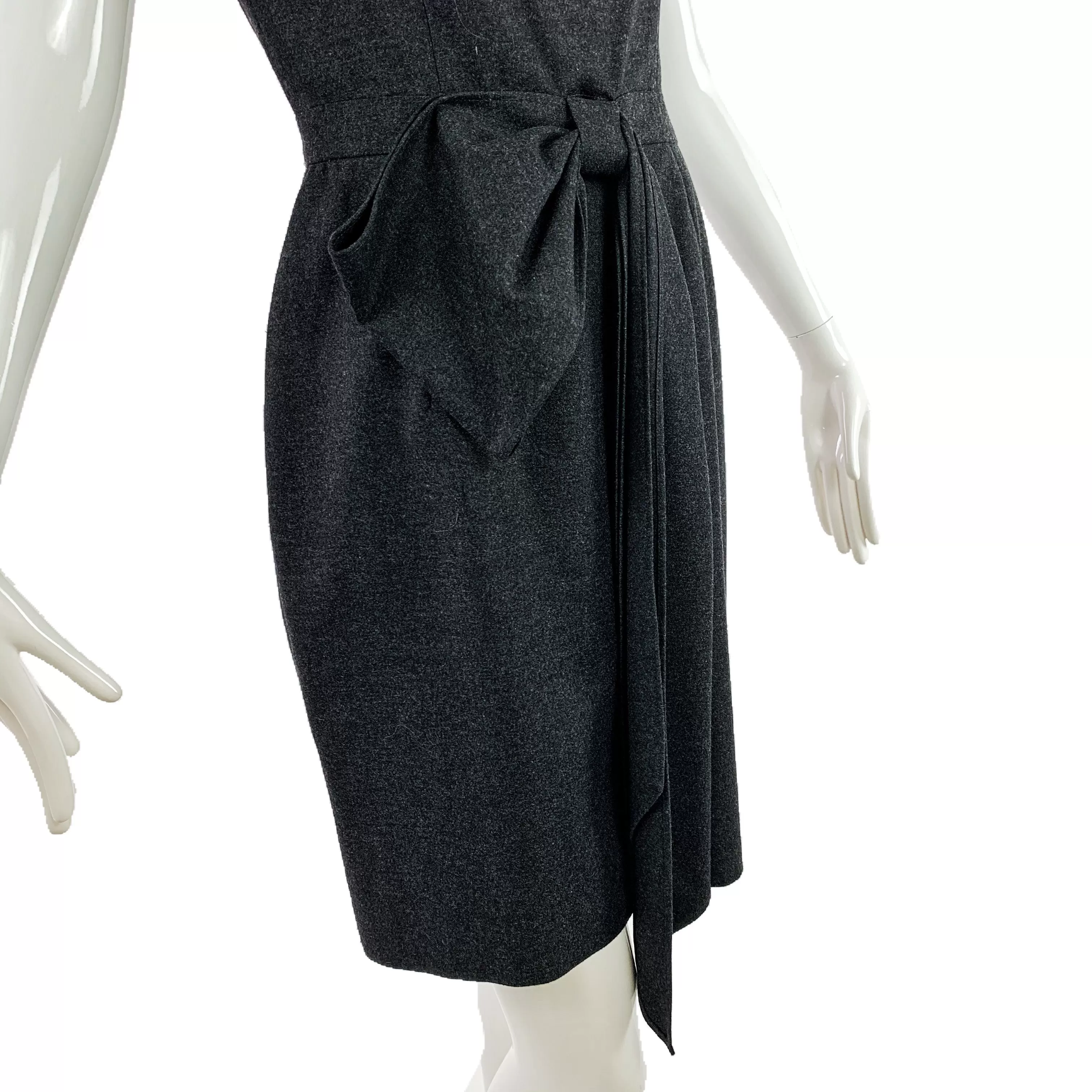 YSL Grey Wool Dress