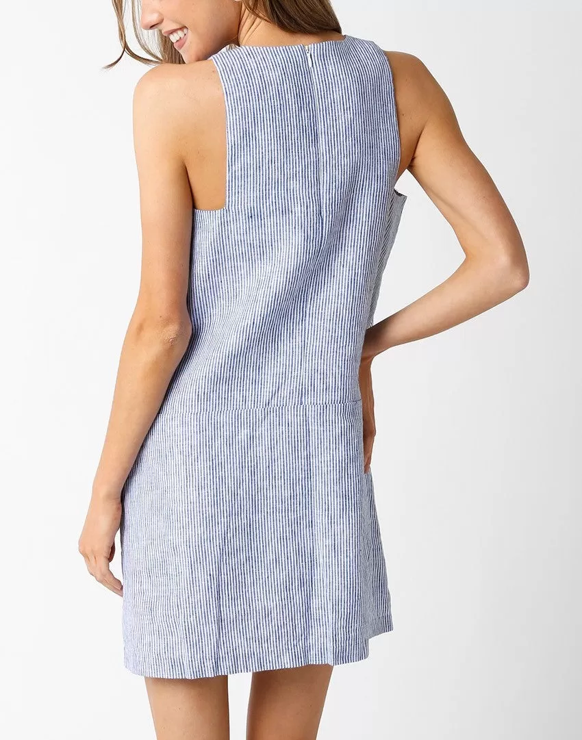 Yvette Sleeveless Linen Dress