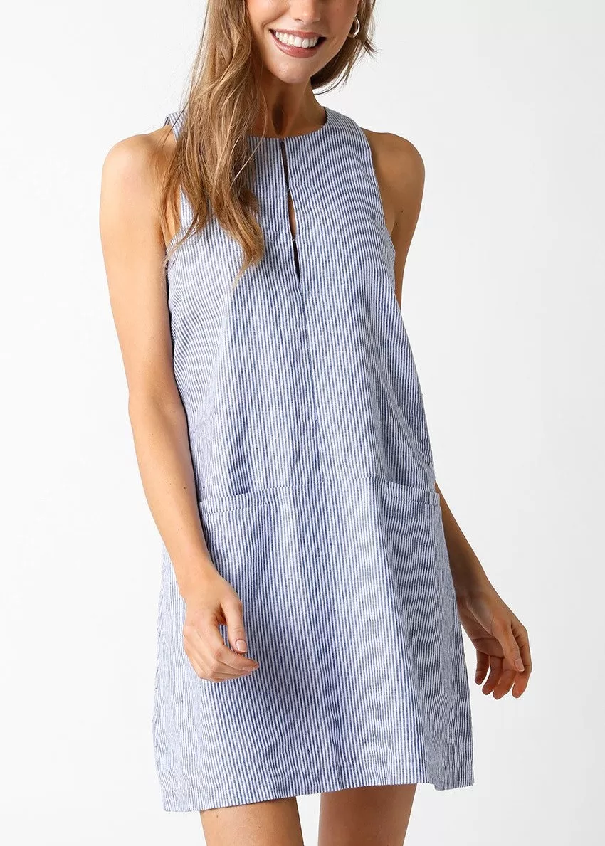 Yvette Sleeveless Linen Dress