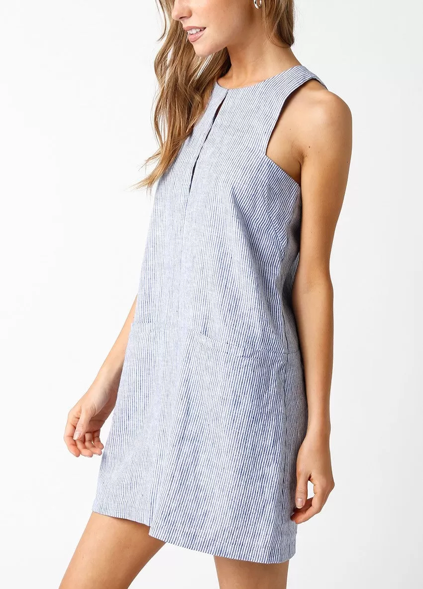 Yvette Sleeveless Linen Dress